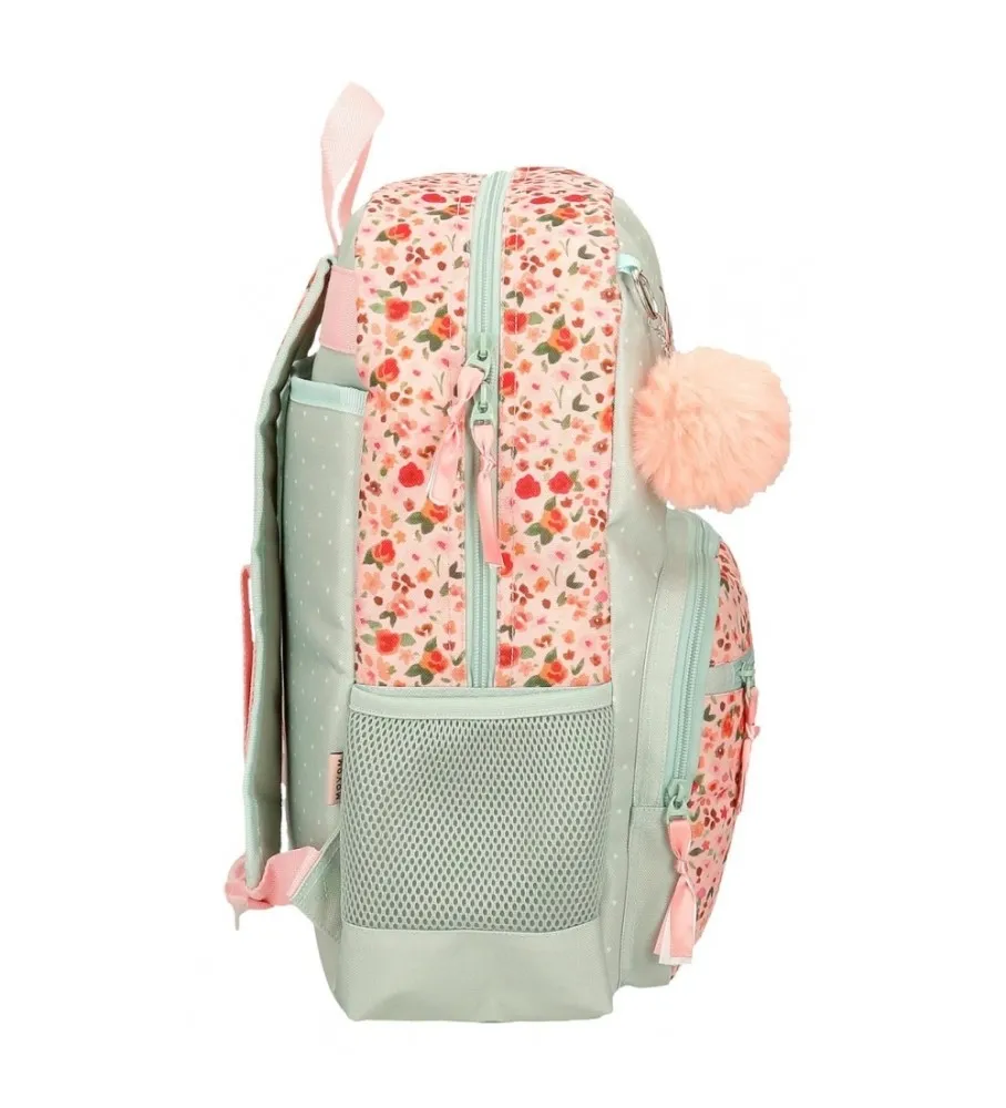 MOCHILA MOVOM ROMANTIC GIRL ADAPTABLE A CARRO VERDE 31X42X13CM